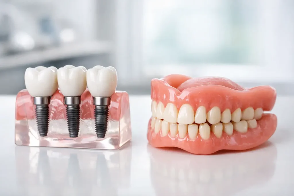 Implantaten versus kunstgebit: de voordelen